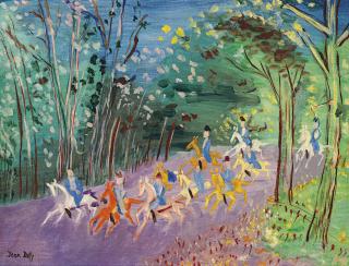 Jean Dufy - Chasse à courre