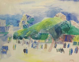 Jean Dufy - Jardin public méditerranéen
