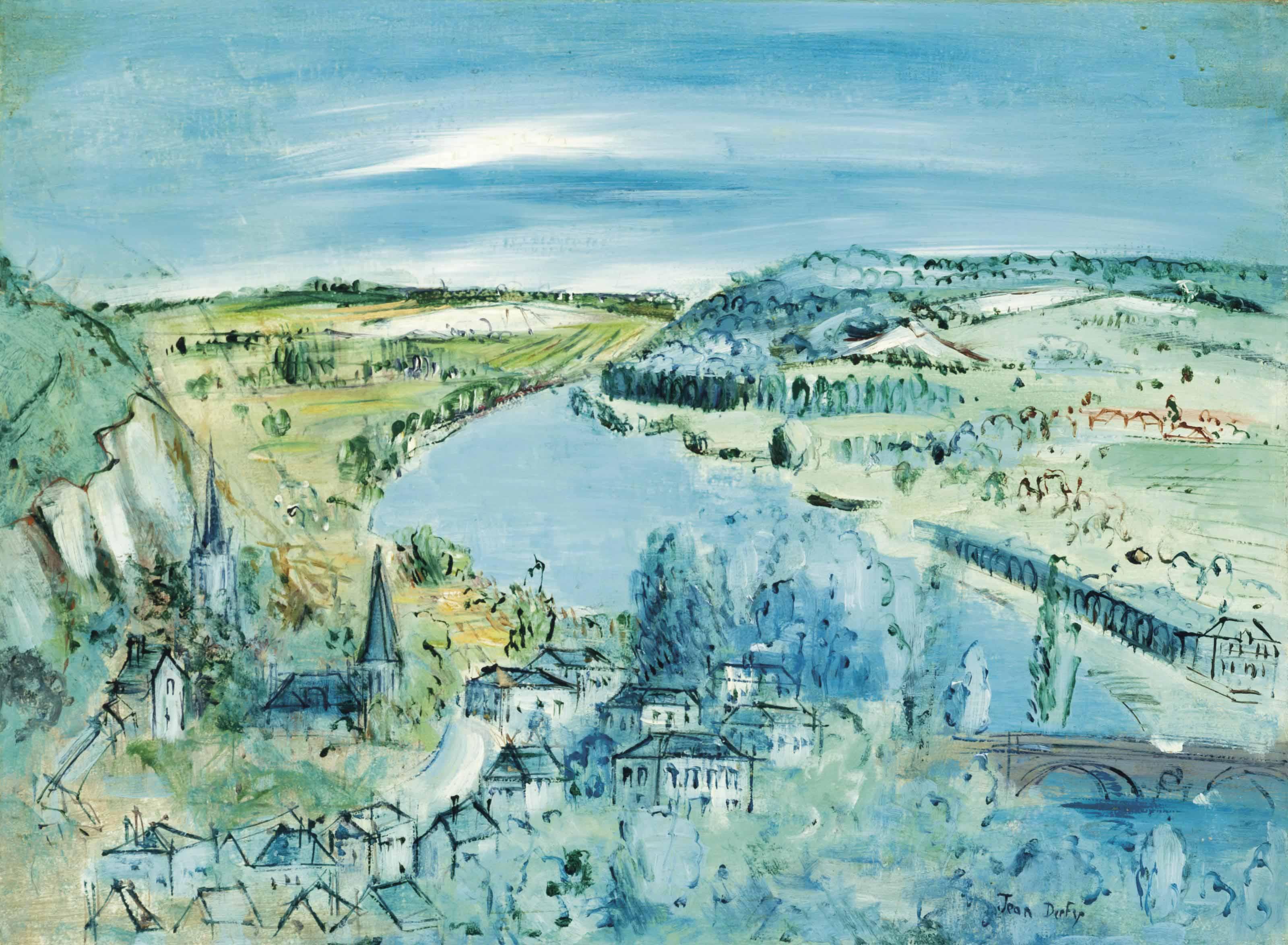 Jean Dufy - La Bouille (Seine-Maritime)