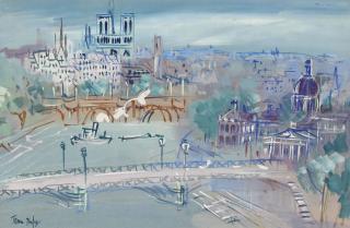 Jean Dufy - La Passerelle Des Arts