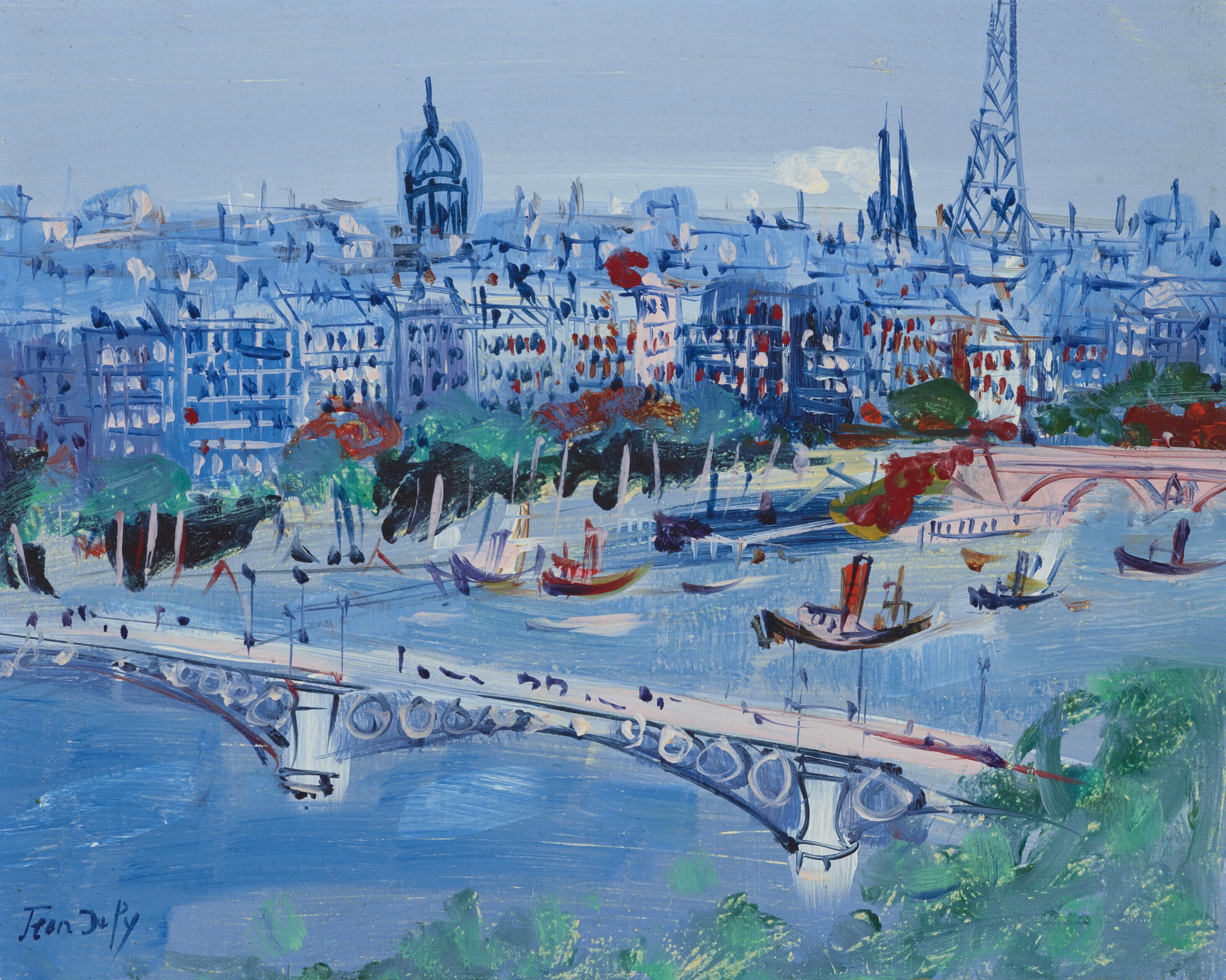 Jean Dufy - La Seine au pont du Carrousel