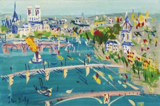 Jean Dufy - La Seine Au Pont Du Carrousel
