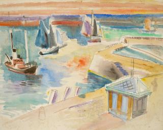 Jean Dufy - Le bassin de la Manche au Havre