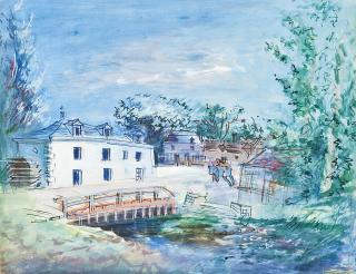 Jean Dufy - Le moulin à aubes de la Roche Berland