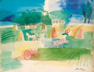 Jean Dufy - Le pré