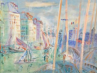 Jean Dufy - Le Quai Videcoq au Havre