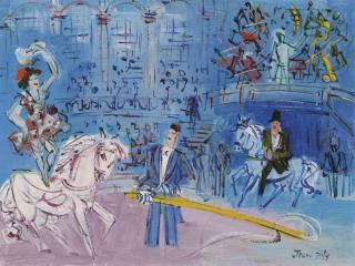 Jean Dufy - L\'écuyère à panneaux