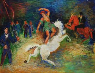 Jean Dufy - L\'Écuyere au Cirque Medrano