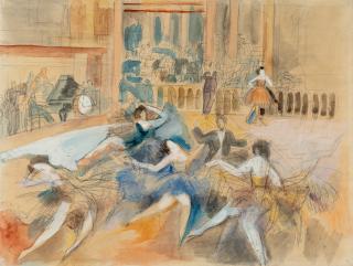 Jean Dufy - Les Danseuses (Au music-hall)