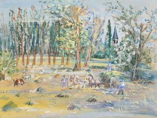 Jean Dufy - Les Moissonneurs