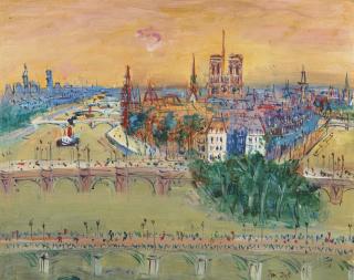 Jean Dufy - L\'île de la Cité