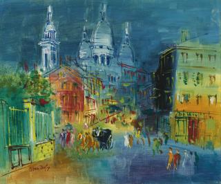 Jean Dufy - Montmartre, Rue Norvins