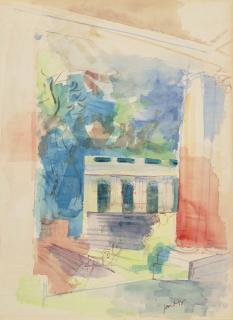 Jean Dufy - Monument avec arches et colonnes