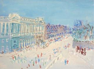 Jean Dufy - Paris, rue de Rivoli