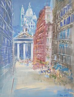 Jean Dufy - Paris, rue Lafitte