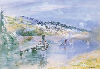 Jean Dufy - Péiches sur la seine