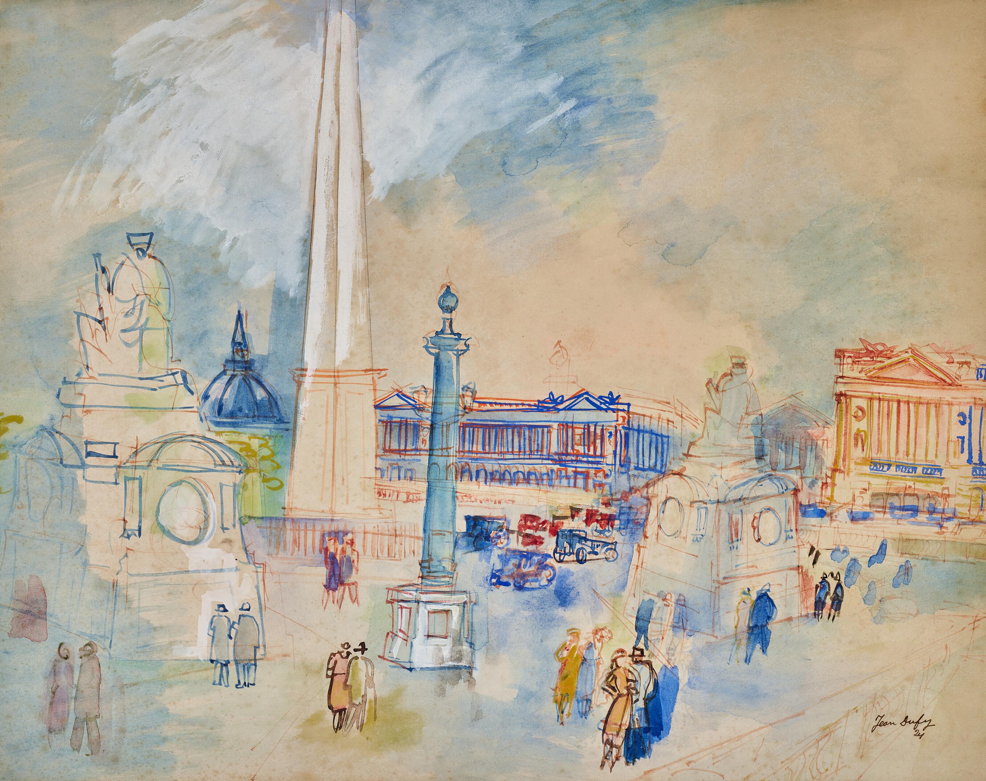 Jean Dufy - Place de la Concorde