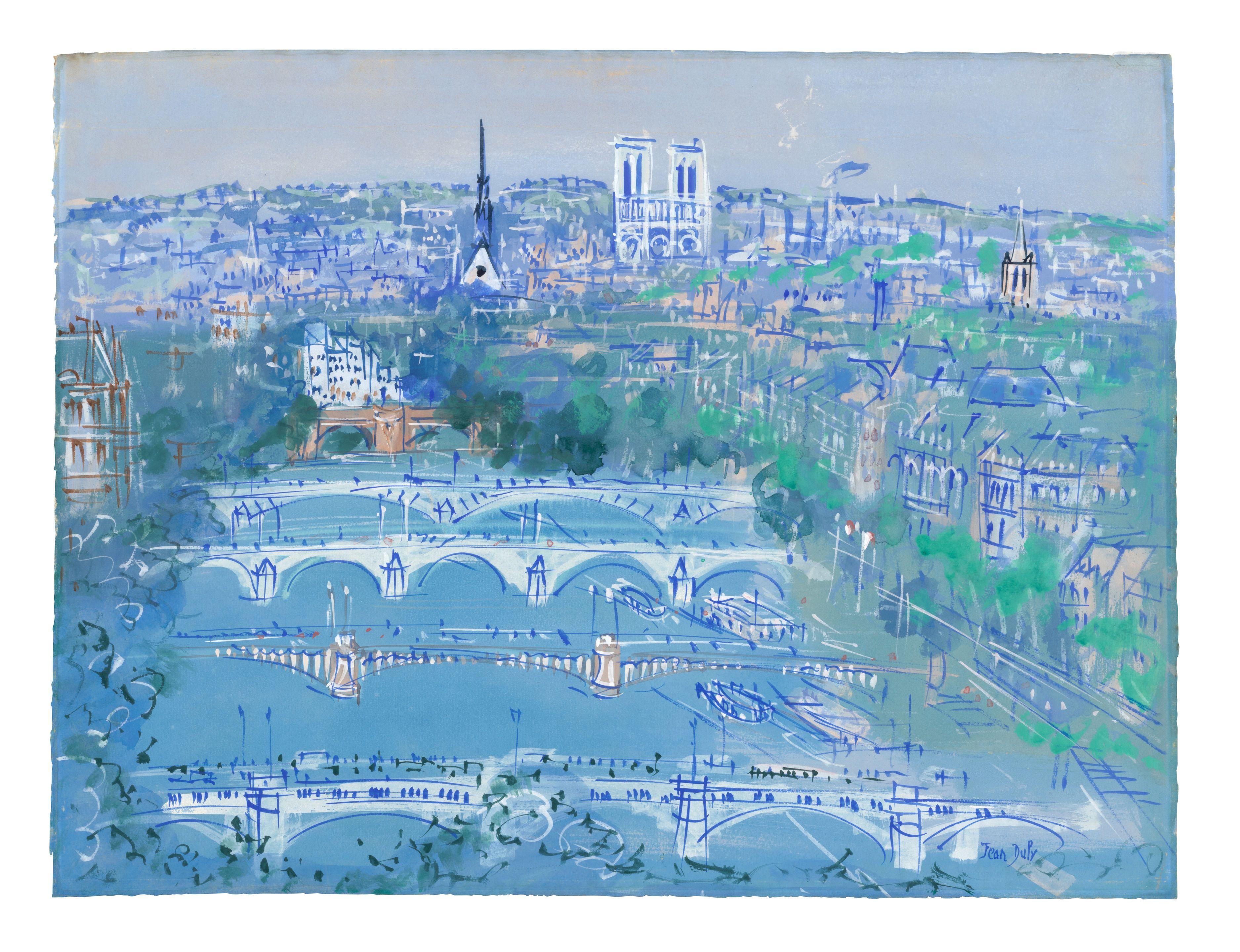 Jean Dufy - Ponts sur la Seine