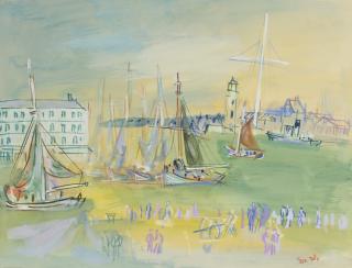 Jean Dufy - Port De Honfleur