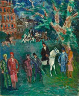 Jean Dufy - Promenade au Bois de Boulogne