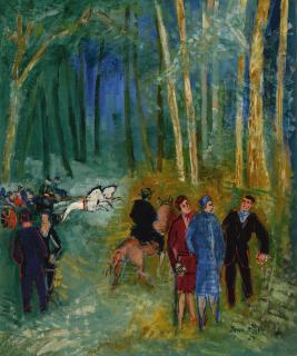 Jean Dufy - Promenade Au Bois De Boulogne
