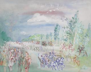 Jean Dufy - Promenade Au Bois De Boulogne
