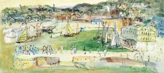 Jean Dufy - Quai de la Planchette à Honfleur