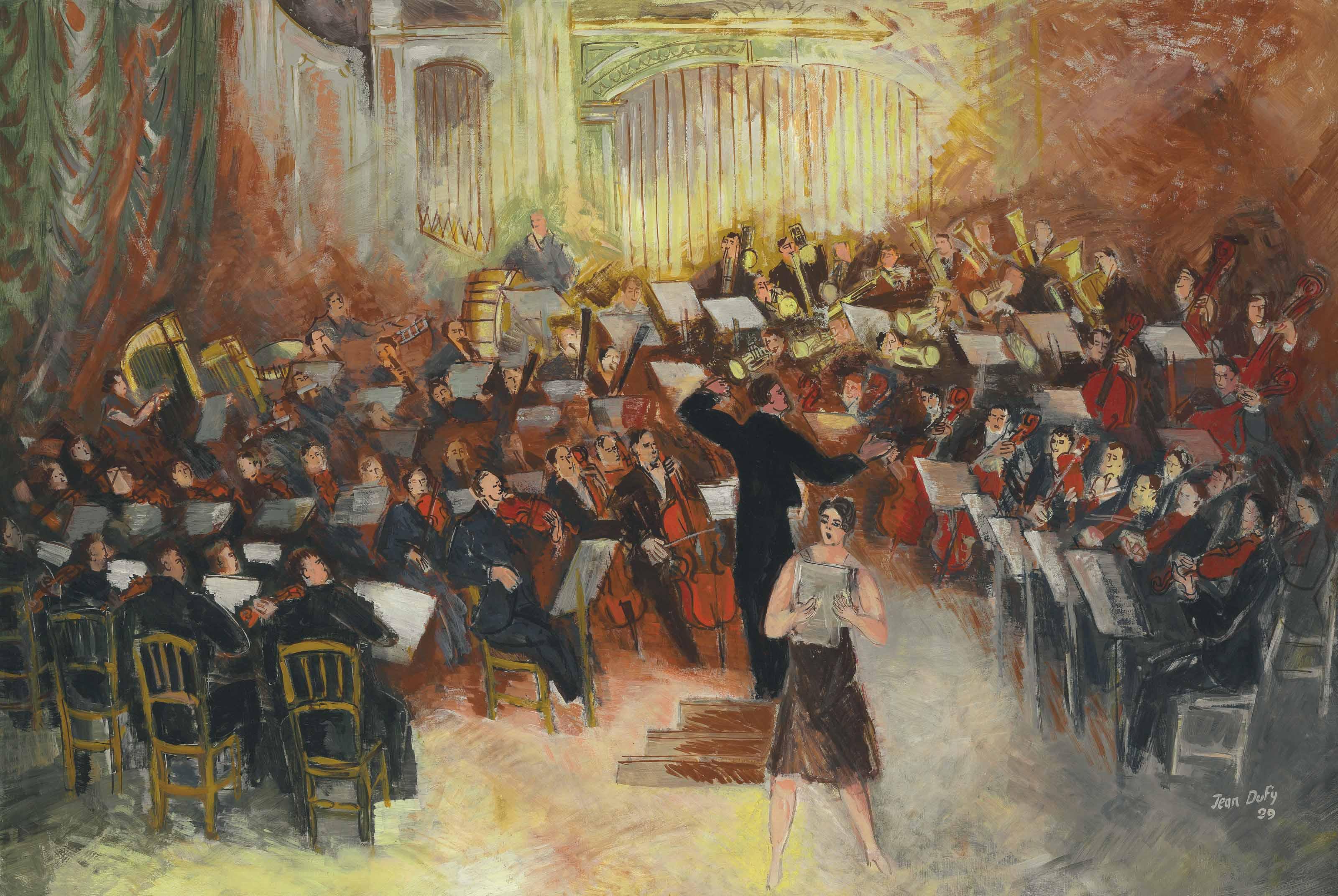 Jean Dufy - Salle Gaveau, le grand orchestre