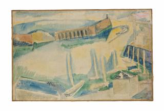 Jean Dufy - Scene De Port