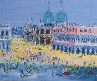 Jean Dufy - Venise, Le Palais Des Doges