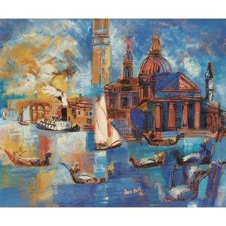 Jean Dufy - Venise, Santa Maria Della Salute