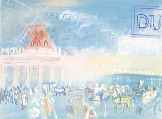 Jean Dufy - Vue du Moulin Rouge
