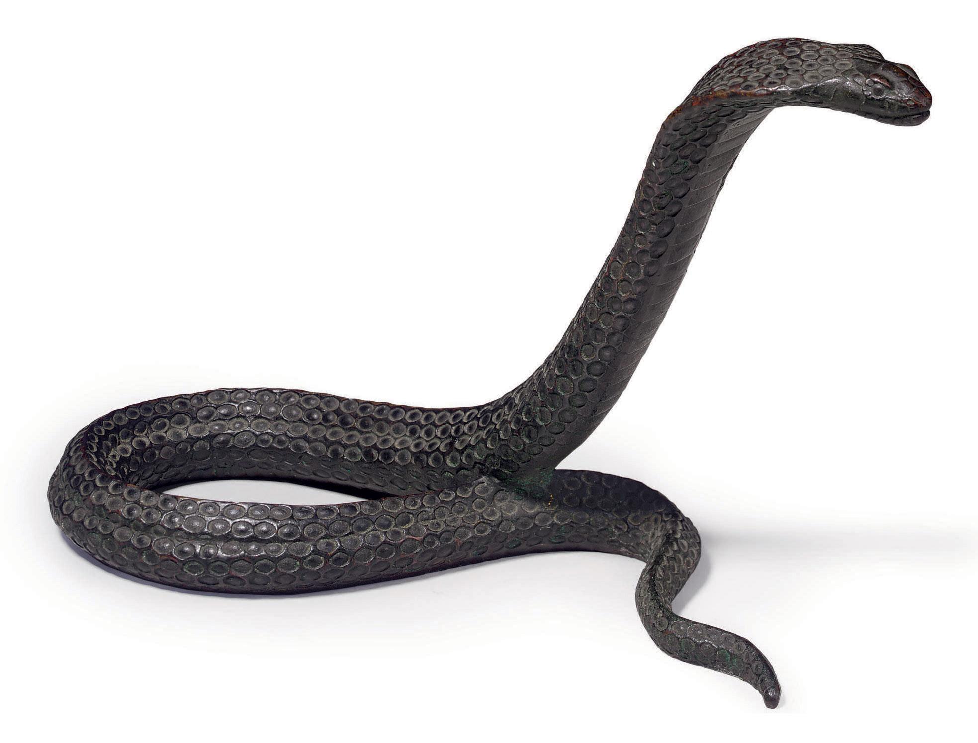 Jean Dunand - A Patinated Bronze Paperweight, 1914