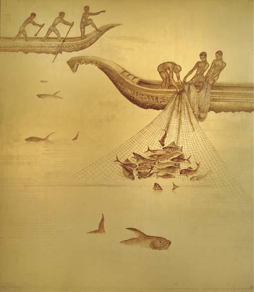 Jean Dunand - La Pêche, 1936