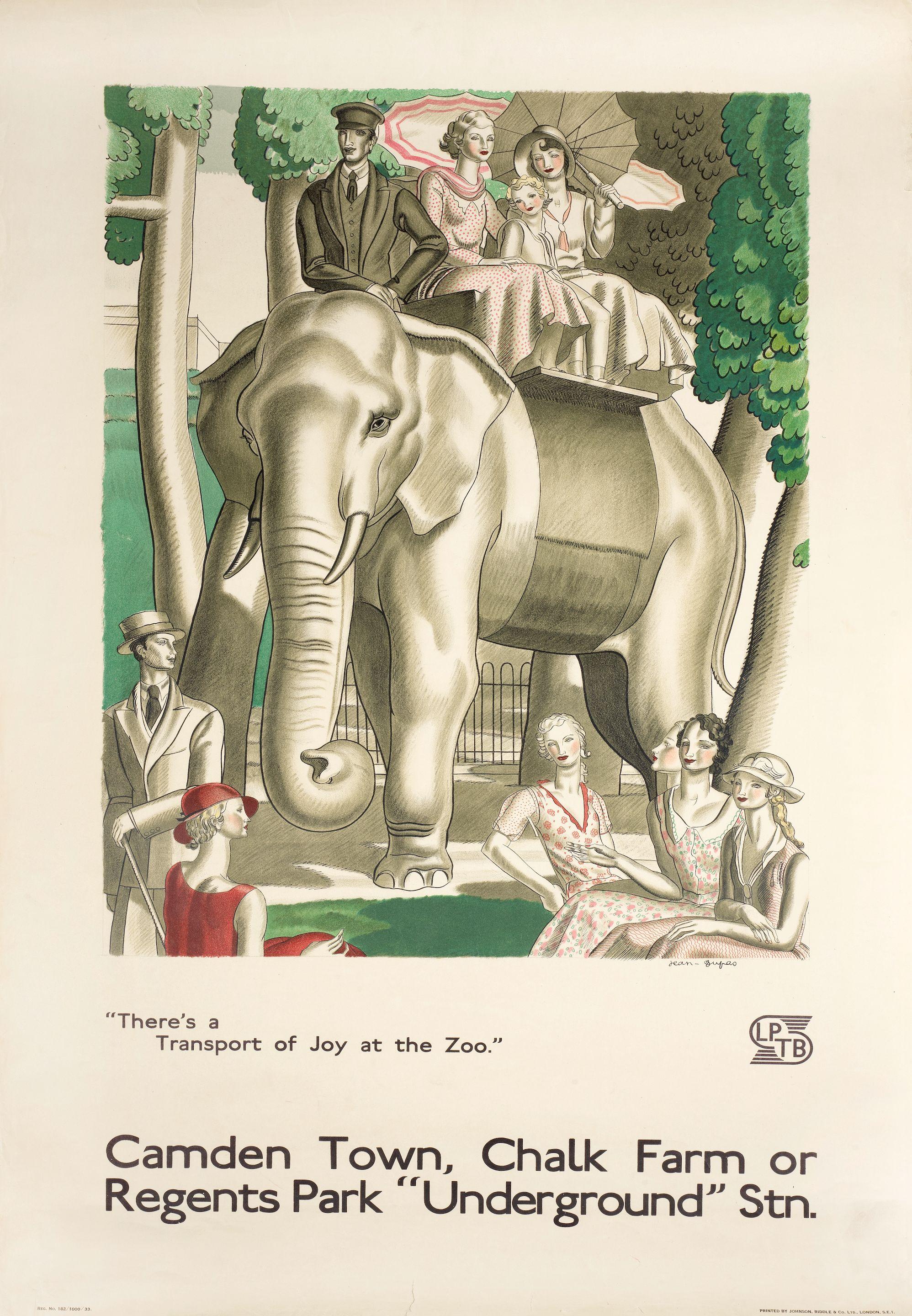 Jean Dupas - Camden Town, Chalk Farm Or Regents Park \