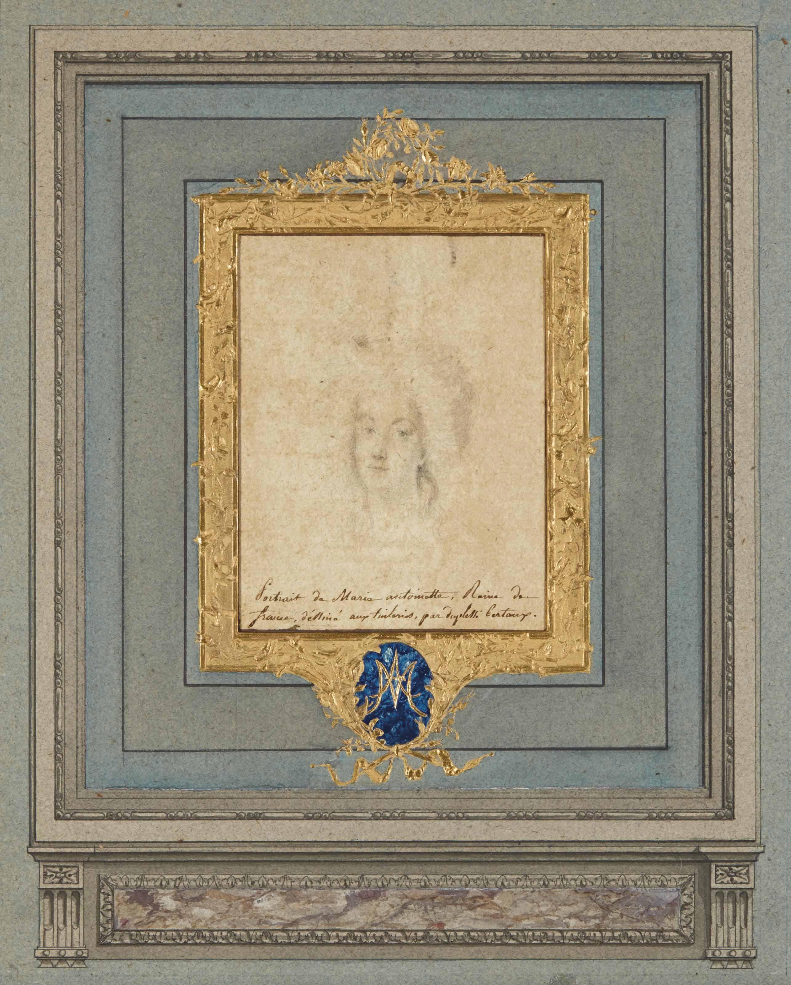 Jean Duplessis-Bertaux - Portrait De Marie-Antoinette En Buste