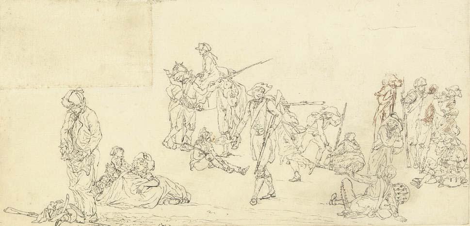 Jean Duplessis-Bertaux - Soldiers at rest