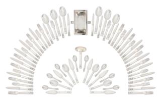 Jean E. Puiforcat - A Sterling Silver Table Serviceparis, Circa 1930