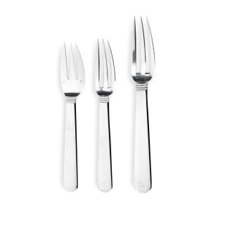 Jean Emile Puiforcat - Ménagère En Argent Modèle Bayonne, Le Modèle Vers 1924