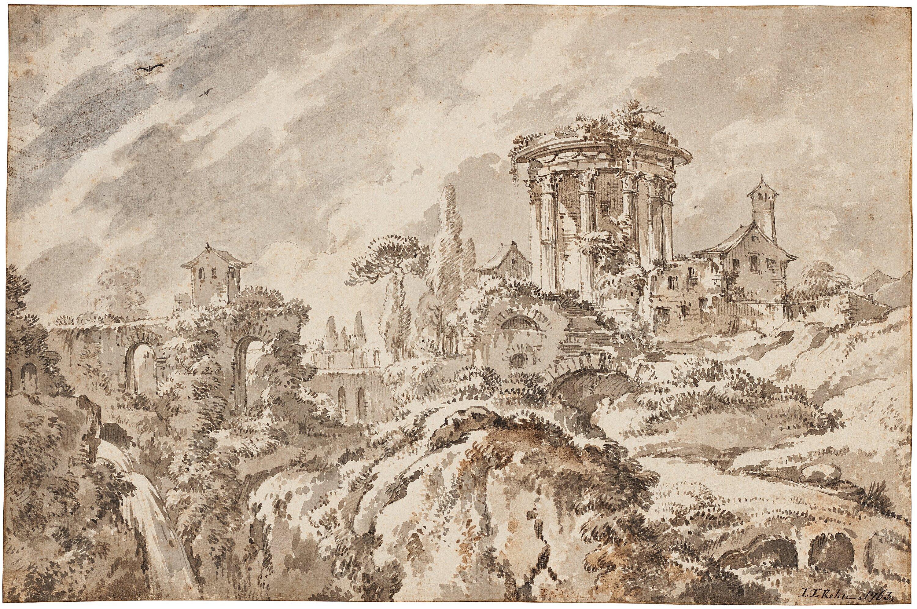 Jean Eric Rehn - The Temple of Vesta in Tivoli
