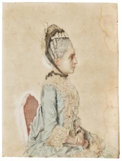 Jean-Étienne Liotard - Portrait Of A Seated Young Lady, Seen In Profile