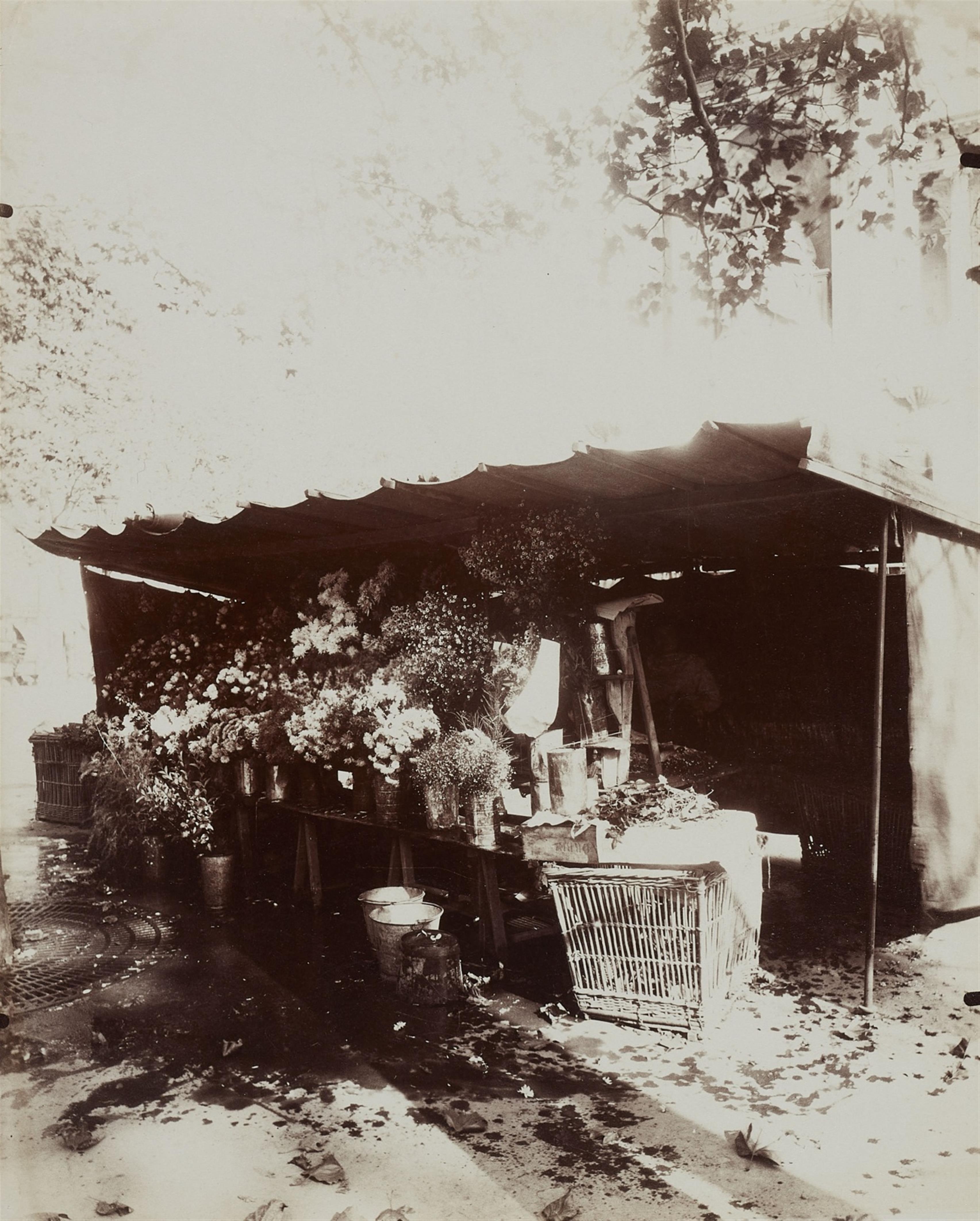 Jean Eugène Auguste Atget - Boutique Fleurs Place St. Sulpice