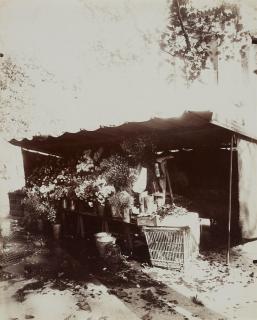Jean Eugène Auguste Atget - Boutique Fleurs Place St. Sulpice
