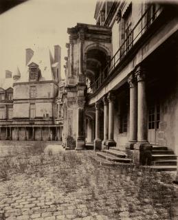 Jean Eugène Auguste Atget - Cour Ovale, Fontainebleau