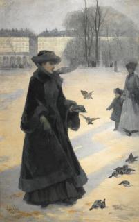 Jean Eugène Clary - French au Jardin Des Tuileries