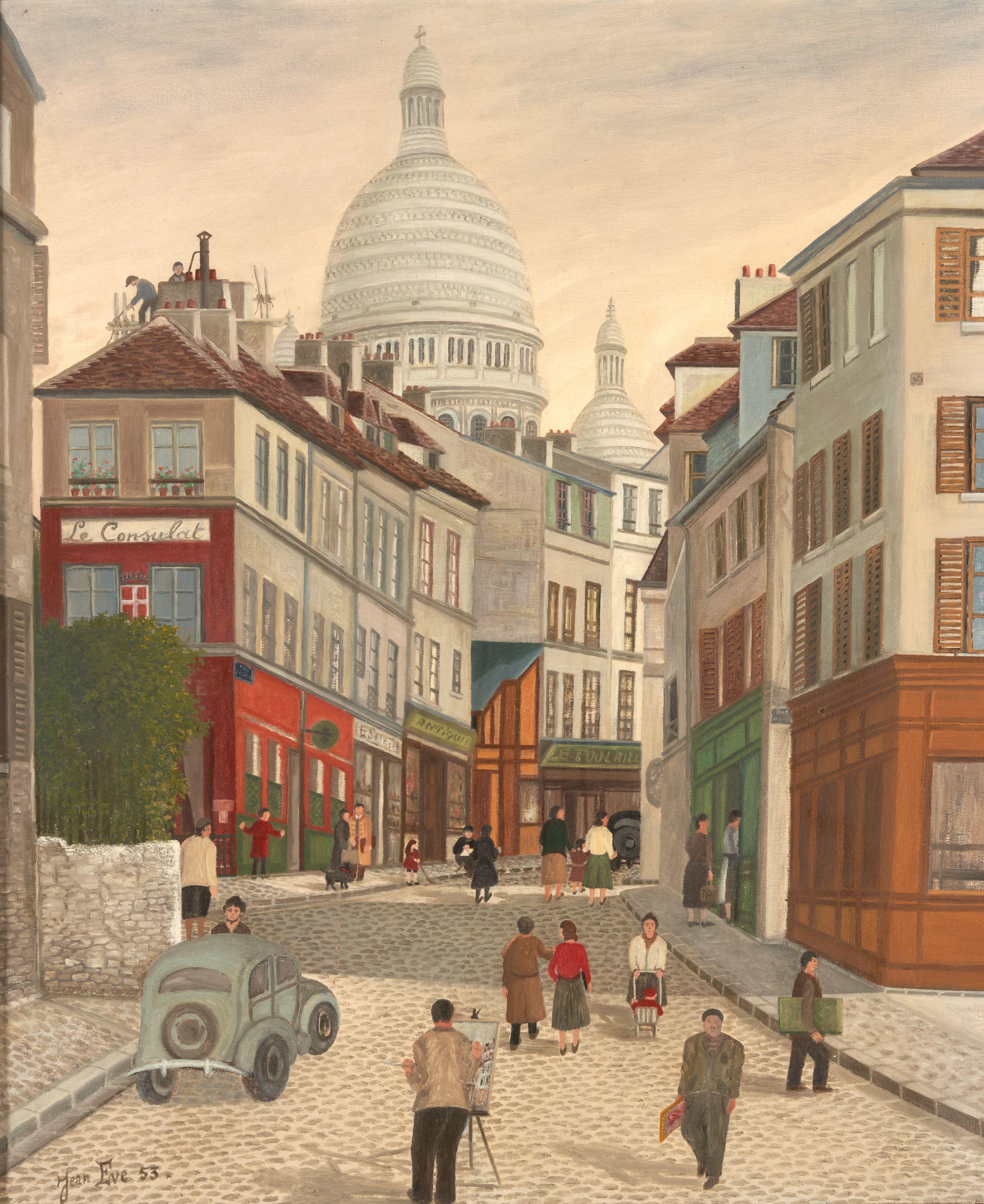 Jean Eve - Rue Norvins, Montmartre