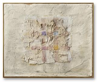 Jean Fautrier - Croisillons, Tableau à 4 côtés