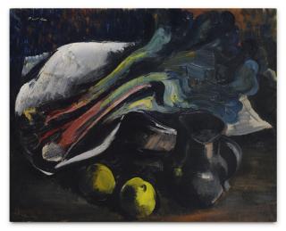 Jean Fautrier - Nature Morte À La Rhubarbe Et Au Pichet