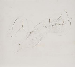 Jean Fautrier - Nu allongée.