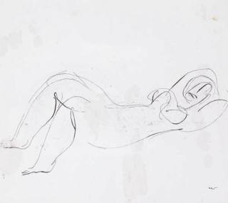 Jean Fautrier - Nu couché